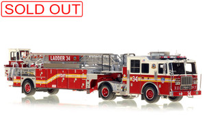1:50 scale model of FDNY Ladder 34