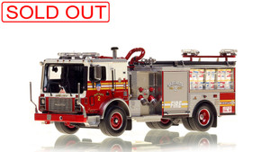1:50 scale model of FDNY Satellite 2 - 2006 Mack® MR/Ferrara Hose Wagon