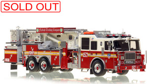 1:50 scale model of Fire Department City of New York Tower Ladder 157 - Brooklyn