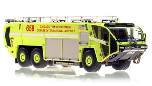 1:50 scale model of Chicago O'Hare Oshkosh 6x6 Striker 3000 - ARFF 658