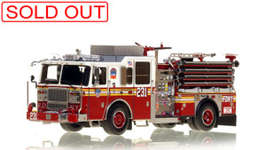1:50 scale model of FDNY Seagrave Engine 231 - Brooklyn
