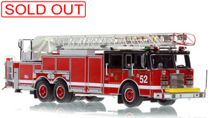 1:50 scale model of Chicago Fire Department 2000 Pierce Dash 100' Aerial - Truck 52