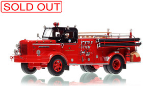 1:50 scale model of Chicago Fire Department 1953 FWD F-1000T - Engine 45