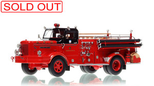 1:50 scale model of Chicago Fire Department 1953 FWD F-1000T - Engine 66