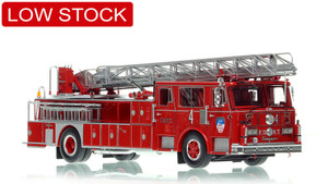 1:50 scale model of FDNY 1983 Seagrave 100' Ladder 4 - Manhattan