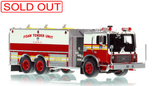 1:50 scale model of FDNY 1992 Mack® MR/Saulsbury Foam Tender Unit - Citywide