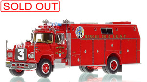 1:50 scale model of FDNY 1979 Mack® R/Pierce Rescue 3 - Bronx