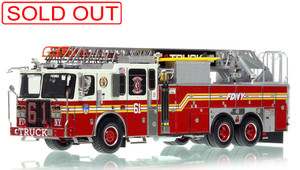 1:50 scale model of Fire Department City of New York Ladder 61 in the Bronx