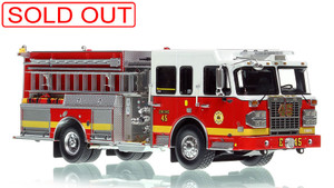 1:50 scale model of Philadelphia Fire Department Spartan Engine 45