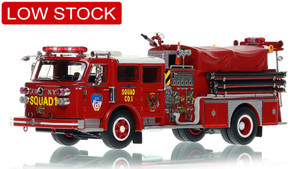 1:50 scale model of FDNY 1982 American LaFrance Squad 1 - Brooklyn