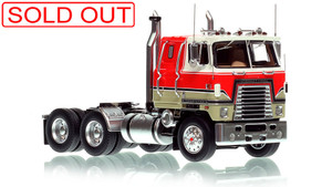 1:50 scale model of International® 4070B Transtar®  II - White and Red over Black