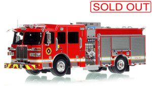 1:50 scale model of Columbus Division of Fire Sutphen Monarch - Custom Engine Company - Newest Spec