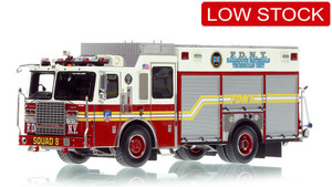 1:50 scale model of FDNY 2018 Ferrara HMTU 8 - Squad 8 Second Piece in Staten Island