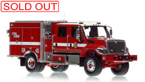 1:50 scale model of CAL FIRE Wildland BME Model 34 Type 3 International 7400 4x4 with Aluminum Rims