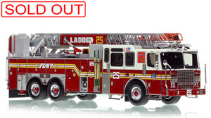 1:50 scale model of Fire Department City of New York 2017 Ladder 25 - Manhattan