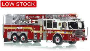 1:50 scale model of Fire Department City of New York 2017 Ladder 103 - Brooklyn