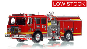 1:50 scale model of Los Angeles County Fire Department 2013 KME Predator Engine 115