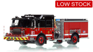 1:50 scale model of Chicago Fire Department 2020 E-One Cyclone II Engine 81