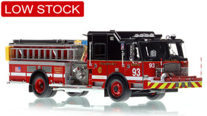 1:50 scale model of Chicago Fire Department 2020 E-One Cyclone II Engine 93