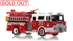 1:50 scale model of FDNY 1985 Mack® CF Pumper - Engine 253 - Brooklyn