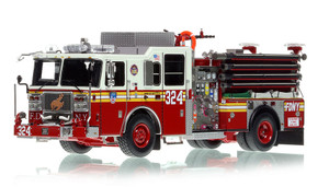 1:50 scale model of Fire Department City of New York 2010 Seagrave Engine 324 - Queens