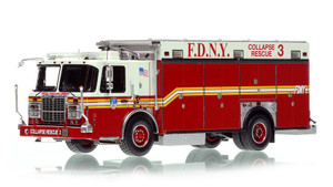 1:50 scale model of FDNY 2009 Spartan/Ferrara Collapse Rescue 3 - Bronx