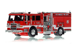 1:50 scale model of City of Los Angeles Fire Department 2019 Pierce Arrow XT Engine 15 - University Village/USC