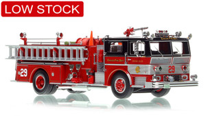 1:50 scale model of Chicago Fire Department 1973 Ward LaFrance Ambassador P80 - Engine Co. 29 - South Side