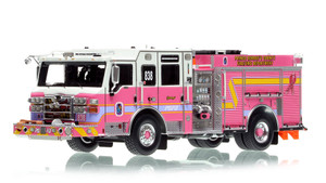 1:50 scale model of PGFD 2014 Pierce Velocity “Courage” Engine 838