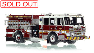 1:50 scale model of Prince George's County Fire Department 2022 Pierce Enforcer Engine 846