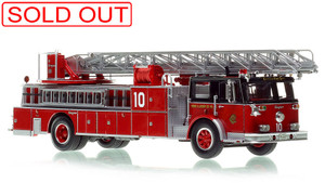 1:50 scale model of Chicago Fire Department 1970 Seagrave 100' Ladder - H&L Co. 10 - Cabrini Green