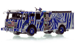 1:50 scale model of Memphis Fire Department 2022 E-One Typhoon Engine 18 - University of Memphis