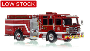 1:50 scale model of Dallas Fire-Rescue 2022 Pierce Enforcer Engine 50 - Dallas