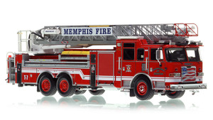 1:50 scale model of Memphis Fire Department 2014 Pierce Arrow XT 100' - Truck 7