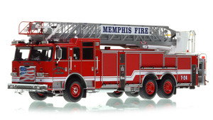 1:50 scale model of Memphis Fire Department 2014 Pierce Arrow XT 100' - Truck 24