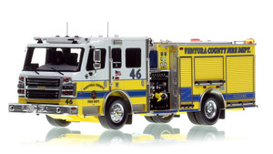 1:50 scale model of Ventura County 2022 Rosenbauer Commander Engine 46 - Tapo