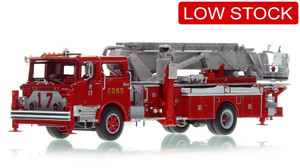 1:50 scale model of FDNY 1978 Mack® CF/Baker 75' Tower Ladder 17 - Bronx