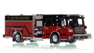 1:50 scale model of St. Louis Fire Department 2010 Spartan/Smeal Engine 2 - Downtown