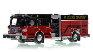 1:50 scale model of St. Louis Fire Department 2010 Spartan/Smeal Engine 28 - Fountain Park