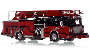 1:50 scale model of St. Louis Fire Department 2020 Spartan/Smeal 75' Truck 11 - Kosciusko