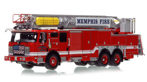 1:50 scale model of Memphis Fire Department 2023 E-One Typhoon Truck 2 - North Memphis
