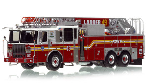 1:50 scale model of Fire Department City of New York 2011 Ferrara Ladder 49 - Bronx