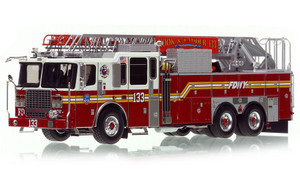 1:50 scale model of Fire Department City of New York 2013 Ferrara Ladder 133 - Queens