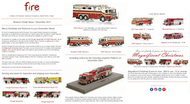 Fire Replicas December Holiday News