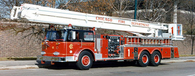 Chicago Fire Department 1982 Seagrave/Pierce 85' Snorkel now