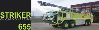 Chicago O'Hare 655 Oshkosh 8x8 Striker 4500 scale model just released
