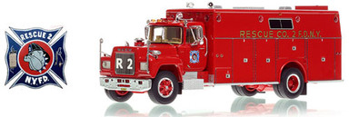 Rescue 2, Collapse Rescue 3 and Rescue 5 complete the set of classis FDNY Mack R Rescues