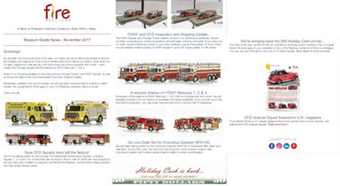 Fire Replicas November Newsletter