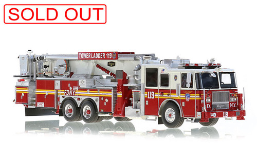 1:50 scale museum grade replica of FDNY Tower Ladder 119 1:50 scale museum grade replica of FDNY Tower Ladder 119