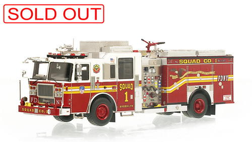 1:50 museum grade scale model of FDNY Squad 1